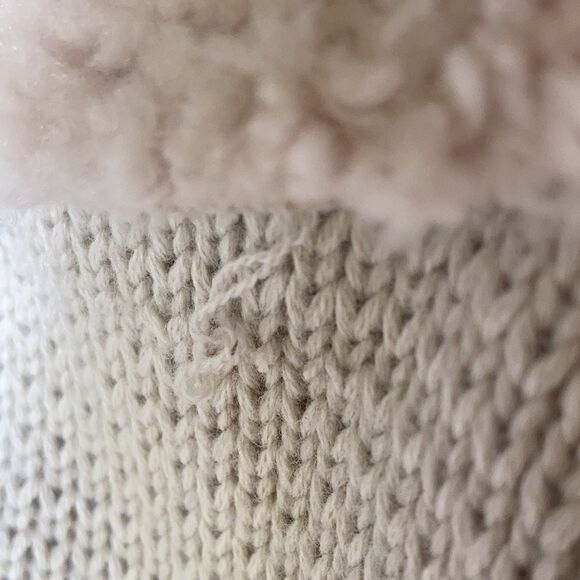 Chelsea&Theodore Faux Shearling Sweater Vest Sz S - Picture 11 of 11